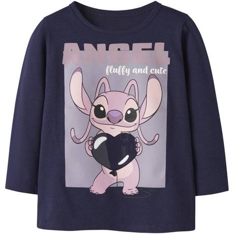 Name It Evening Blue Nmfoda Stitch Ls Nreg Top Box Wdi