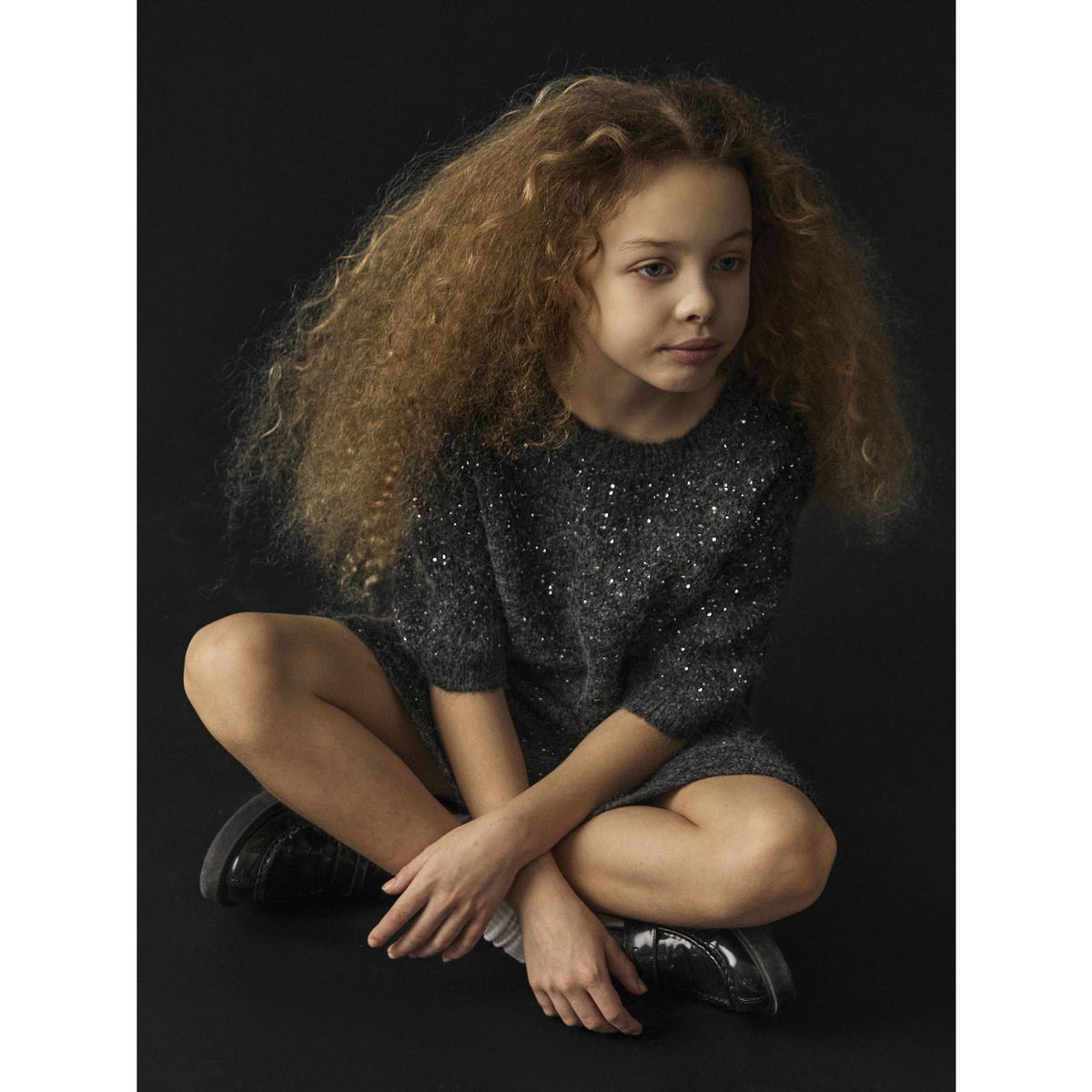 Name It Black Nkfriaglitter Knit Skirt
