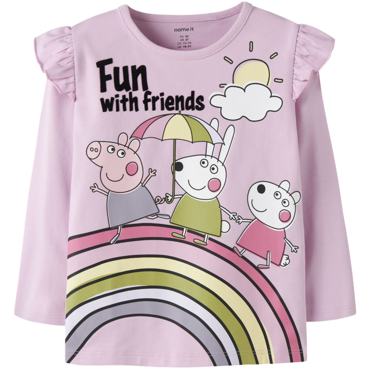 Name It Full Blooming Pink Nmfomba Peppa Ls Nreg Top Box Cplg