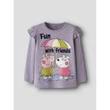 Name It Lavender Gray Nmfomba Peppa Ls Nreg Top Box Cplg