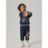 Name It Navy Blazer Nmmodin Paw Nreg Sweat Box Bru Cplg
