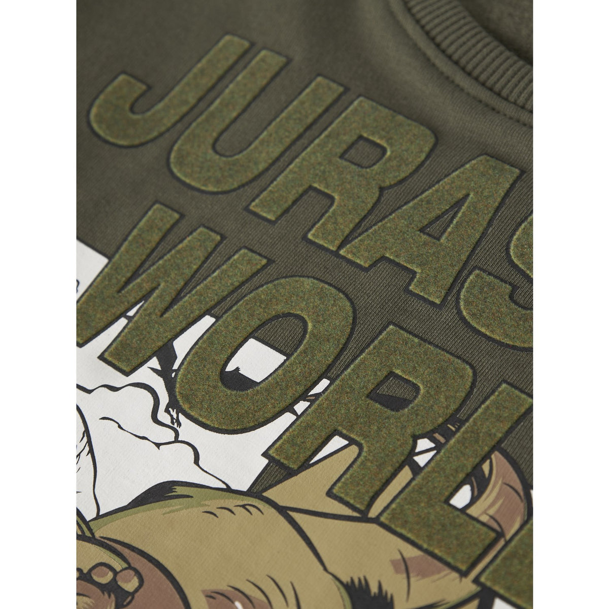 Name It Olive Night Nmmosh Jurassic Nreg Sweat Bru Sky