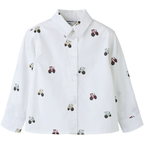 Name It Bright White Nmmractor Ls Shirt