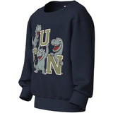 Name It Navy Blazer Dino Fun Nmmvildar Ls Nreg Sweat Bru