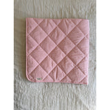 Lalaby Tiny Check Pink Quilted Baby Blanket