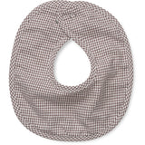 Lalaby Tiny Check Brown Classic Bib