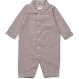 Lalaby Tiny Check Brown Classic Pj Suit