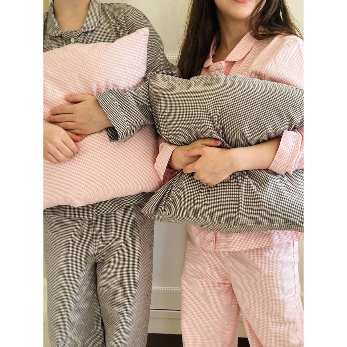 Lalaby Tiny Check Brown Classic Pyjamas