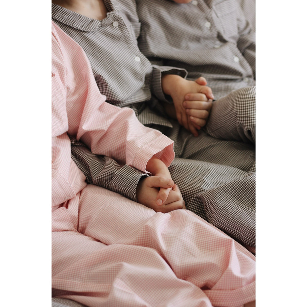 Lalaby Tiny Check Brown Classic Pyjamas