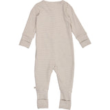 Müsli Balsam Cream/ Walnut Mini Stripe Rib Bodysuit