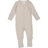 Müsli Balsam Cream/ Walnut Mini Stripe Rib Bodysuit