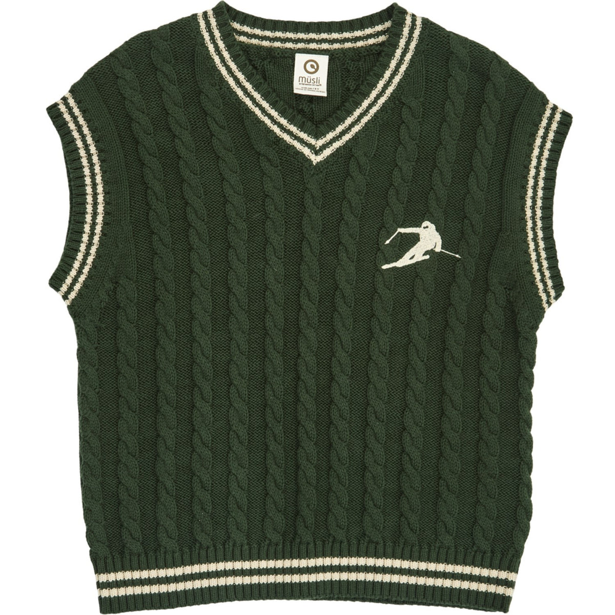 Müsli Forest Green Knit Cable Vest