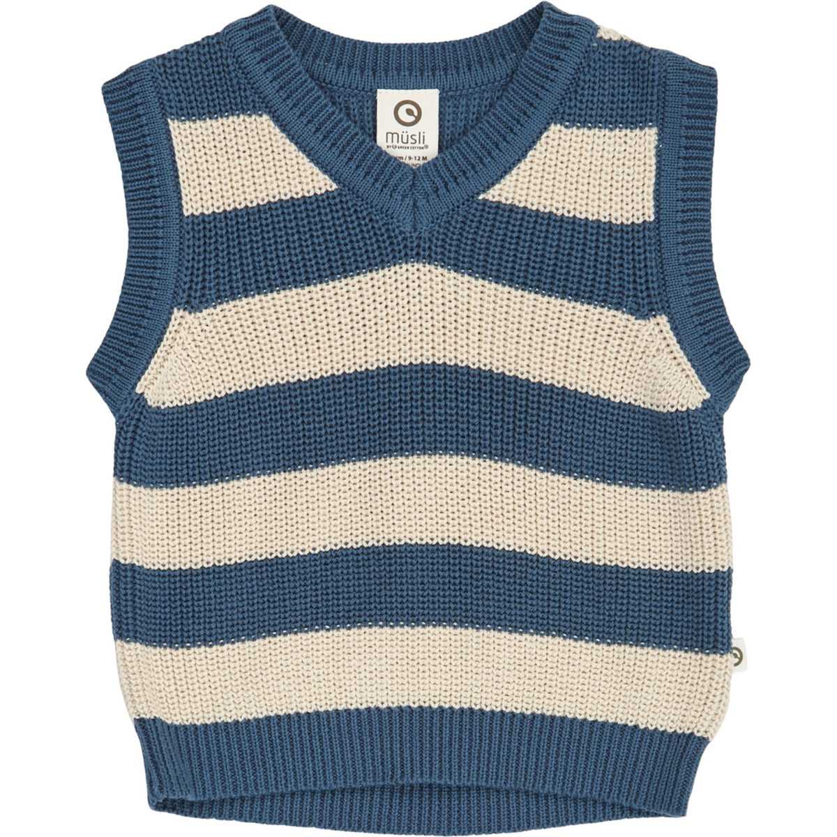 Müsli Navy Knit Stripe Vest Baby