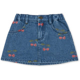 Konges Sløjd Ma Grande Cerise Denim Magot Printed Skirt Gots
