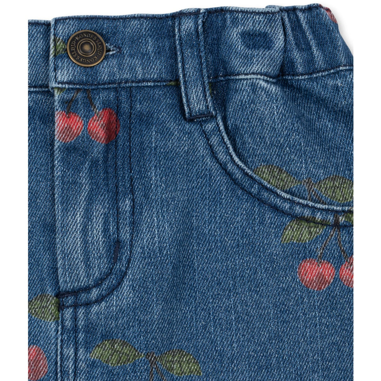 Konges Sløjd Ma Grande Cerise Denim Magot Printed Skirt Gots