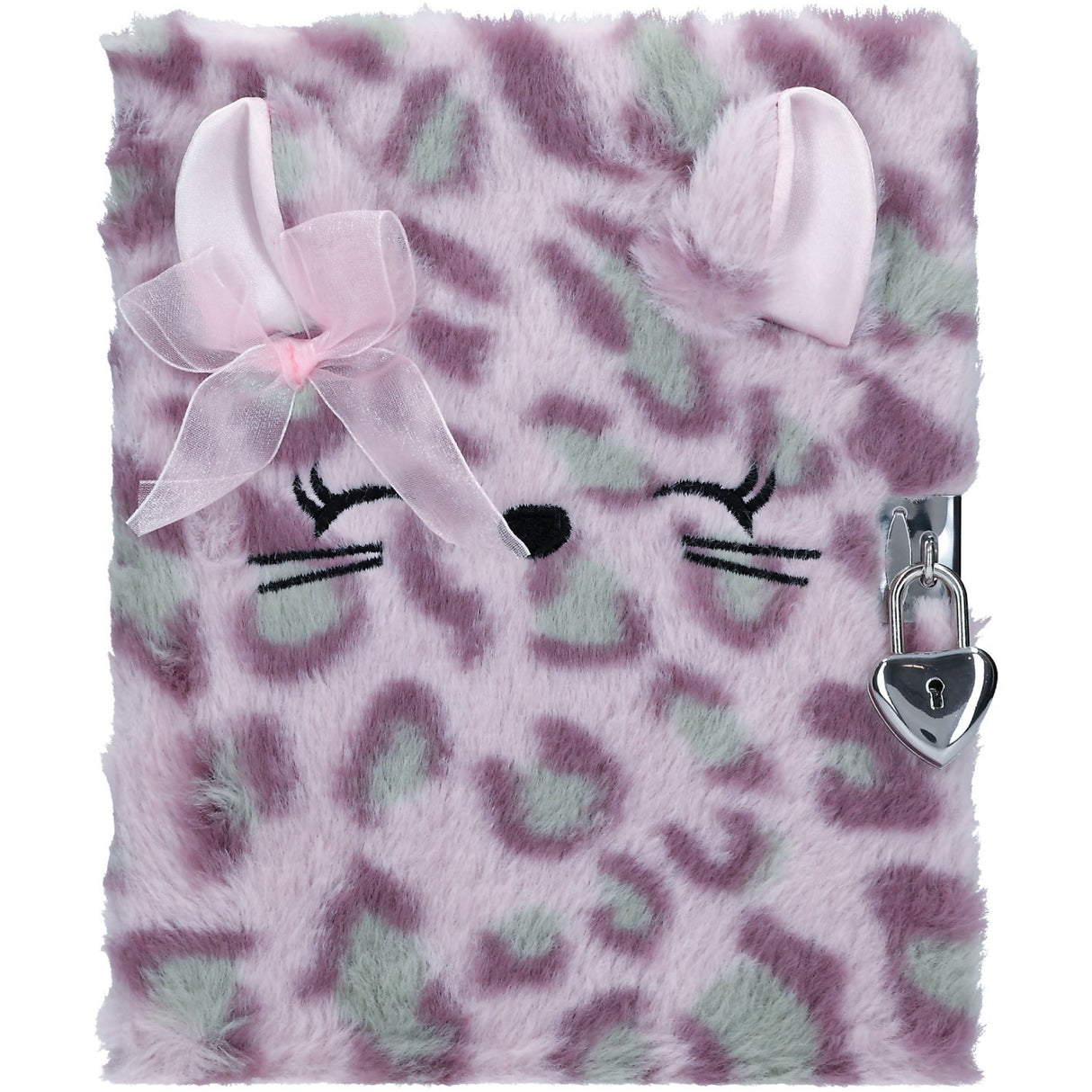 TOPModel Cosy Cat Diary With Lock Lilac