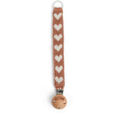 Smallstuff Brown Sugar Hearts Pacifier String