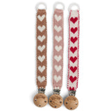 Smallstuff Brown Sugar Hearts Pacifier String