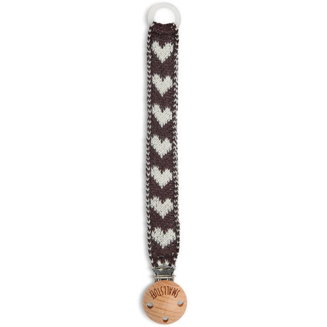 Smallstuff Brown Hearts Pacifier String