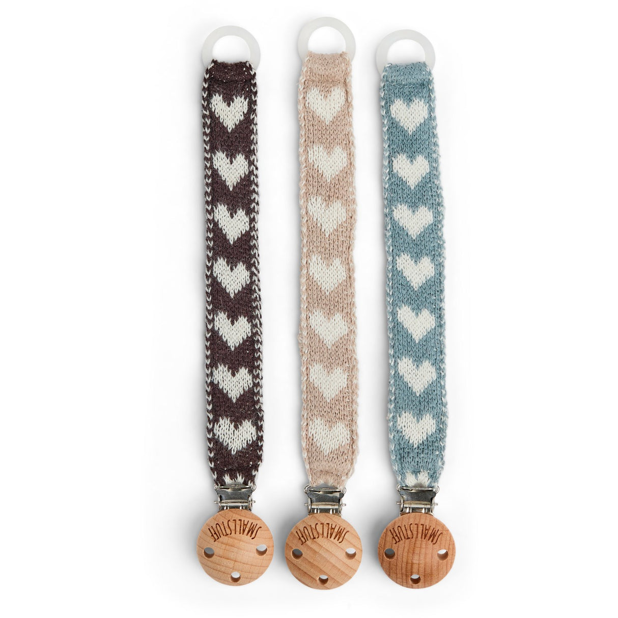 Smallstuff Sand Hearts Pacifier String