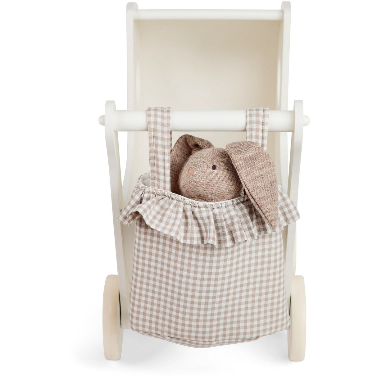 Smallstuff Delicate Nature Gingham Bag For Doll Pram