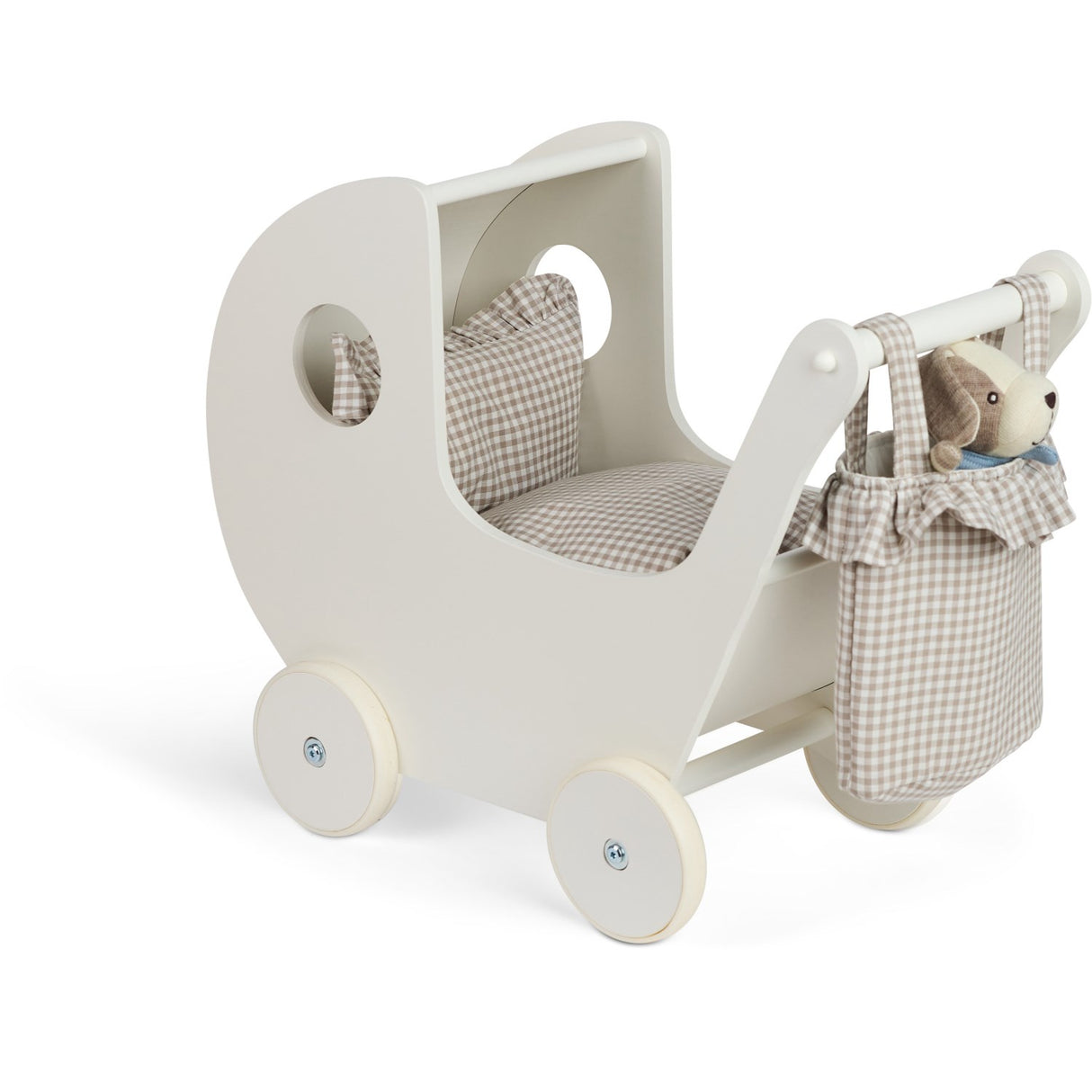 Smallstuff Delicate Nature Gingham Bag For Doll Pram