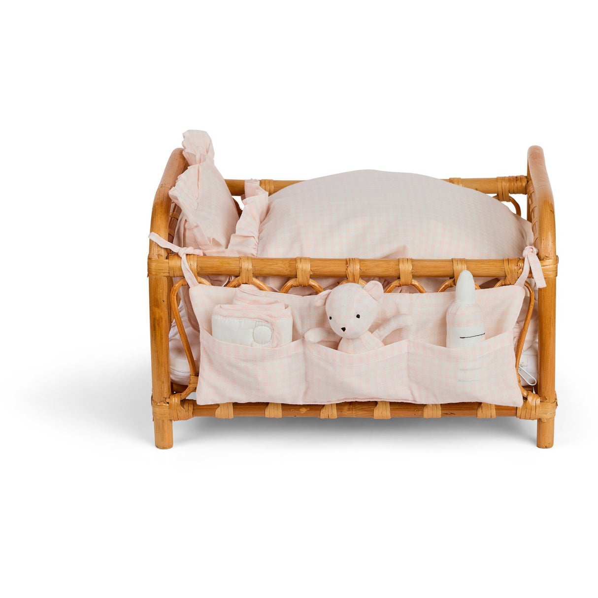 Smallstuff Delicate Rose Gingham Storage With Accessories For Dukkeseng