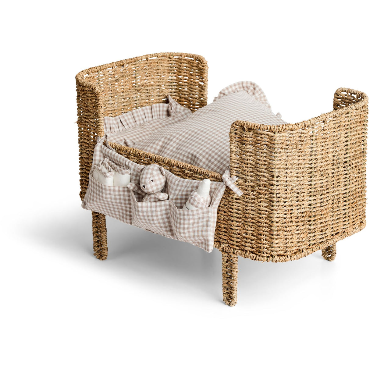 Smallstuff Delicate Nature Gingham Storage With Accessories For Dukkeseng