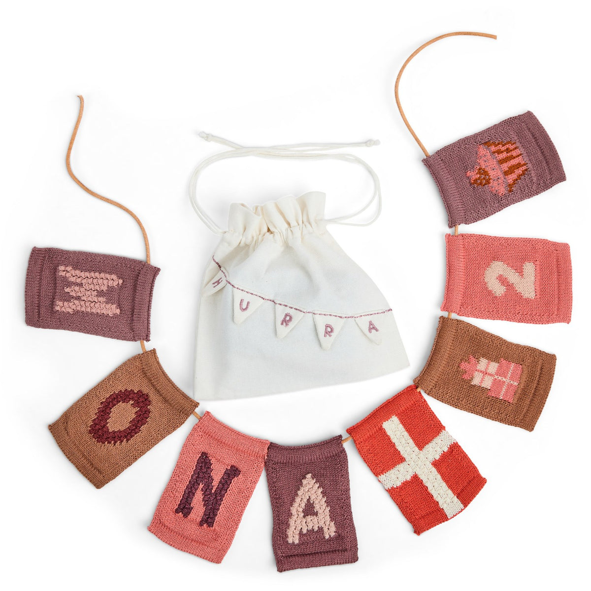 Smallstuff Rose Fødselsdagsbanner 1-9 Years