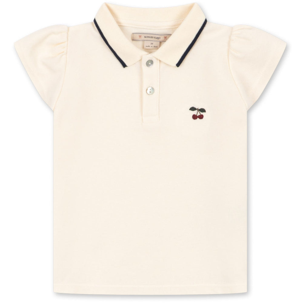 Konges Sløjd Antique White Florita Polo Shirt Ocs