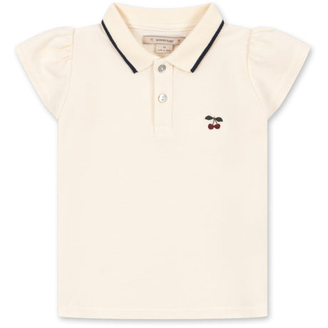 Konges Sløjd Antique White Florita Polo Shirt Ocs