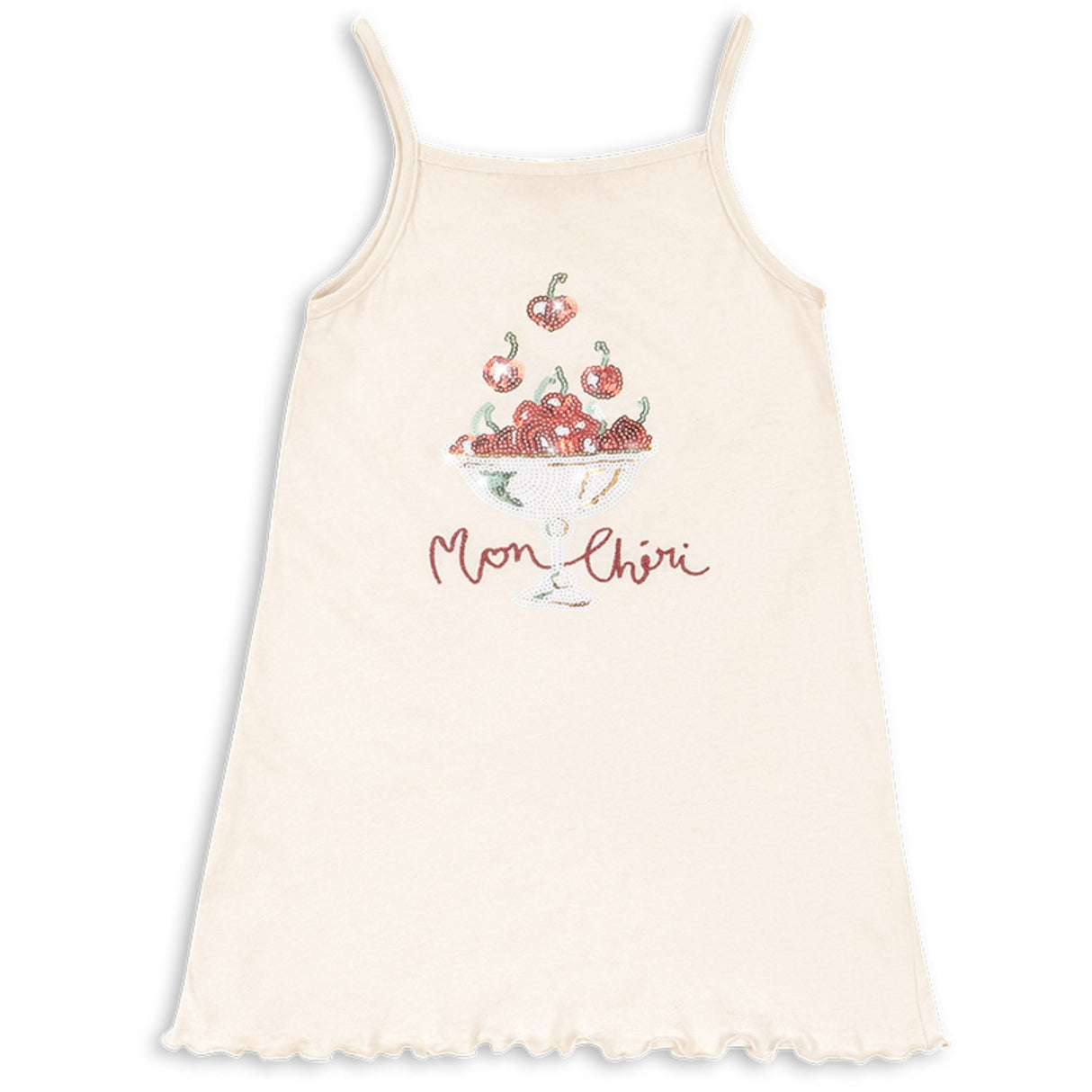 Konges Sløjd Ecru Famo Strap Dress Gots