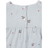 Konges Sløjd Cherry Blue Coeur Coco Romper Gots