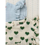 Konges Sløjd Cherry Blue Coeur Coco Romper Gots