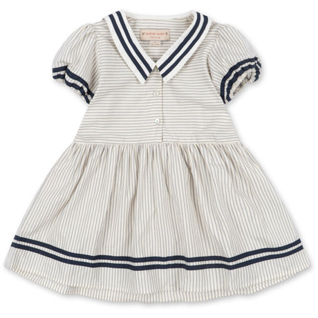 Konges Sløjd Bleu Stripe Allie Sailor Dress Gots