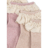 Konges Sløjd Rosette 2 Pack Glitter Frill Socks