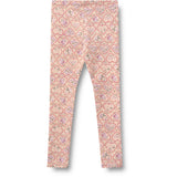 Wheat Magenta Heart Flowers Leggings Jules