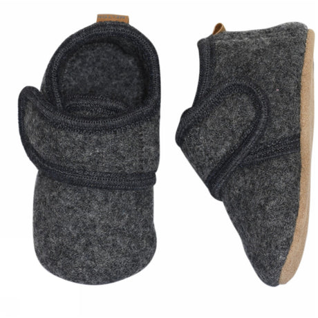 MELTON Wool Slippers Classic Antracite
