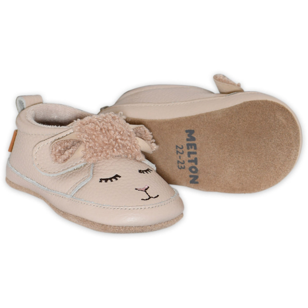 MELTON Oxford Tan Lamb Leather Slippers