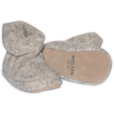 MELTON Beige Melange Wolly Textile Slippers