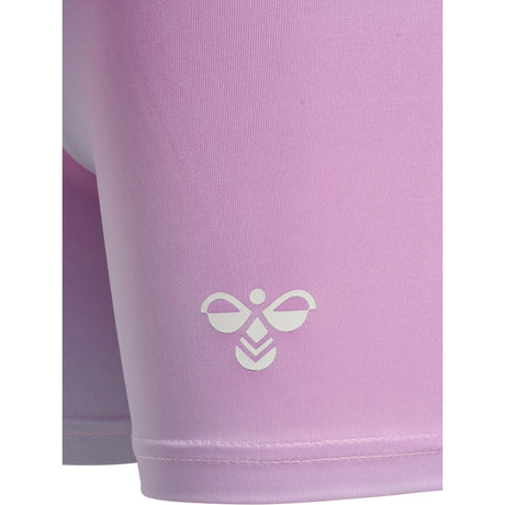 Hummel Pastel Lavender Jr Gradient Gym Short Tights