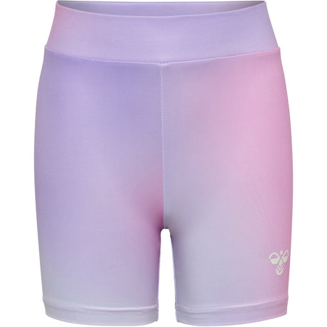 Hummel Pastel Lavender Jr Gradient Gym Short Tights