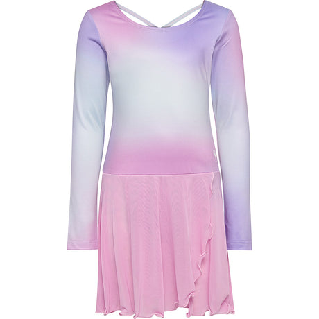 Hummel Pastel Lavender Jr Gradient Skirty Gymsuit L/S