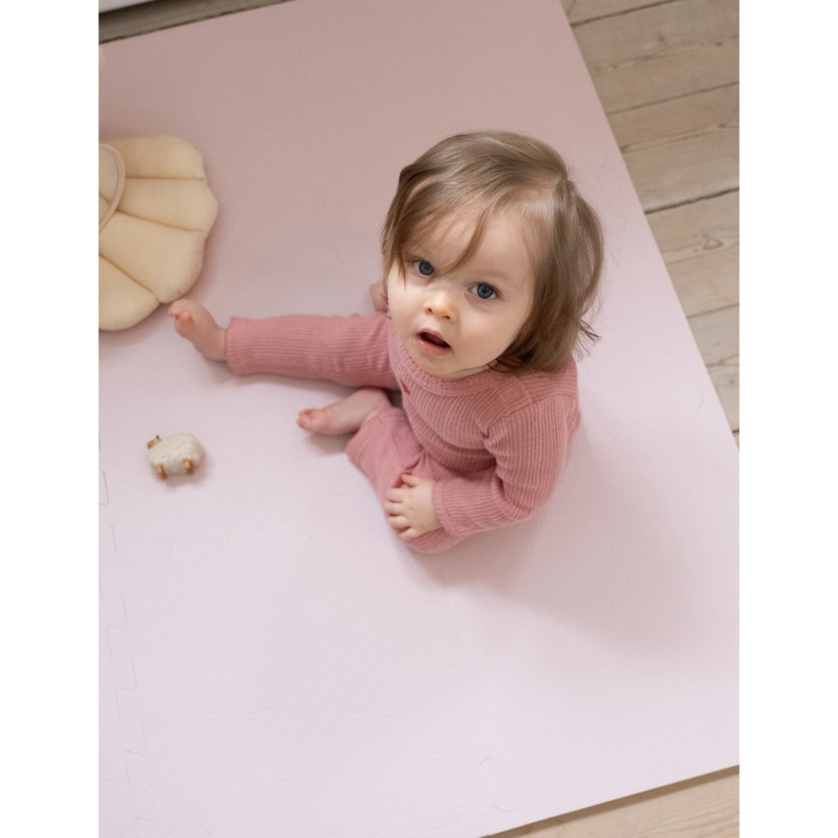 That's Mine Rose Blush Alva Foam Play Mat Square