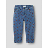 Lil'Atelier Dark Blue Denim Hearts Nmfliva Loose Jeans 2001-Se Lil