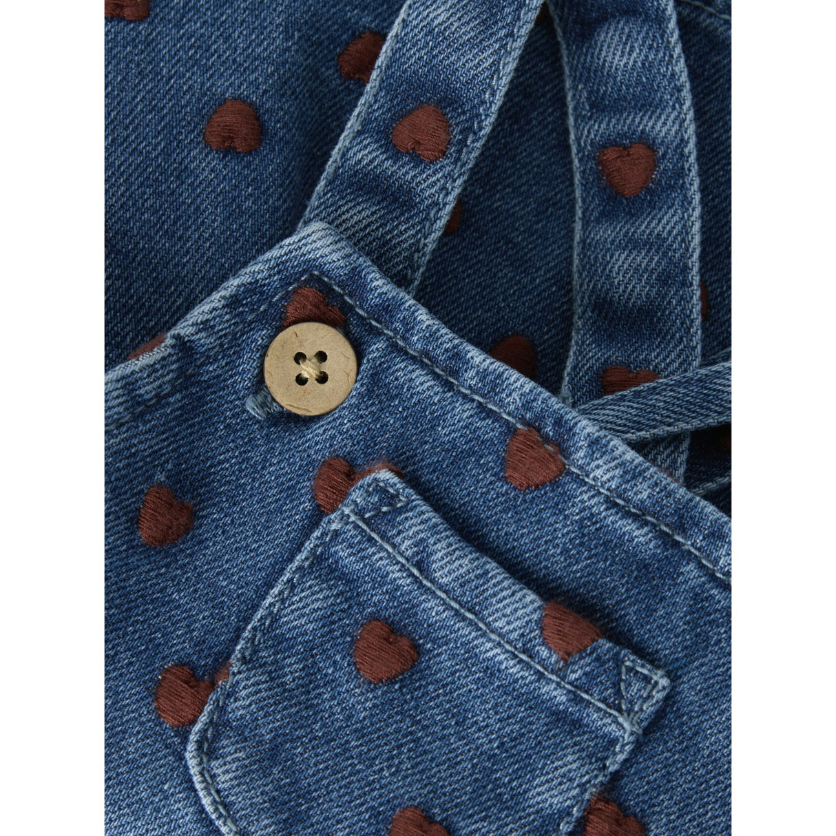 Lil'Atelier Dark Blue Denim Hearts Nbfliva Loose Dnm Skirtall 2001-Se