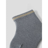 Lil'Atelier Sleet Twill Nbmelove Fir Stripe Socks Lil