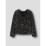 Name It Chocolate Plum Nkfrusitta Ls Bow Blouse