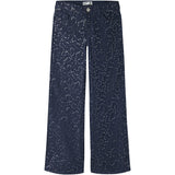 Name It Dark Blue Denim Sequins Nkfrose Wide Sequins Jeans 4415-Za