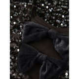 Name It Chocolate Plum Nkfrusitta Ls Bow Blouse